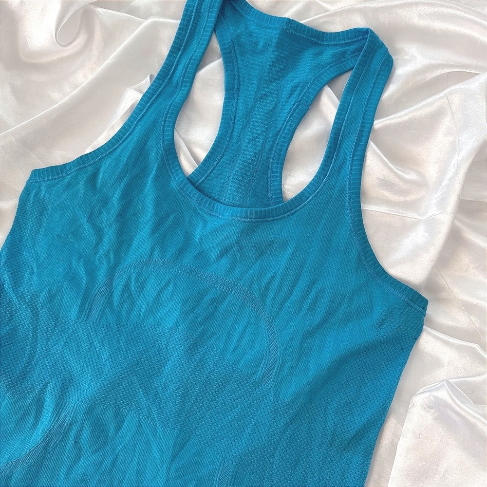 Lululemon Swiftly Tech Racerback Tank Top Blue Athletic Yoga Shirt